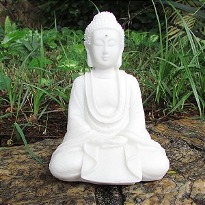 Buda da Sabedoria em Marmorite 12cm - Mudra Dhyana