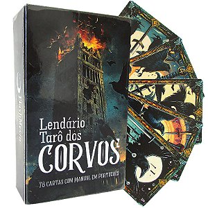 O Lendário Tarô dos Corvos - 78 Cartas Exclusivas com Manual Explicativo