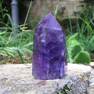 Ponta de Cristal Natural Ametista - Proteção e Elevação Espiritual
