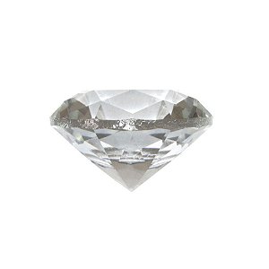 Diamante em Cristal de Vidro 4cm - Transparente: Pureza e Proteção