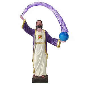 Saint Germain com Chama Violeta 26cm - Importado