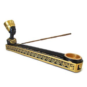 Incensário Canoa Rainha Nefertiti 25cm