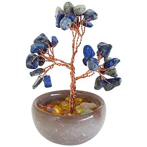 Mini Bonsai de Sodalita 10cm - Intuição, Sabedoria Interior e Clareza Mental