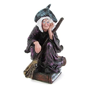 Bruxa do Grimório 13cm - Guardiã dos Segredos Antigos