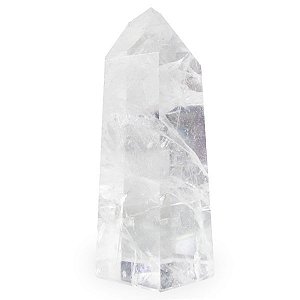 Ponta de Cristal Transparente Natural G - Limpeza e Proteção Energética