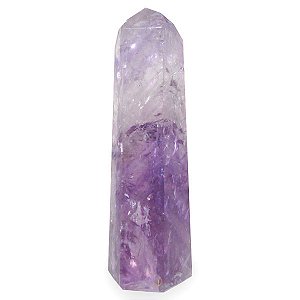 Ponta de Cristal Natural Ametista G - Espiritualidade, Proteção e Transmutação