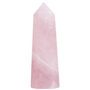Ponta de Cristal Natural Quartzo Rosa G - Amor, Cura e Harmonia