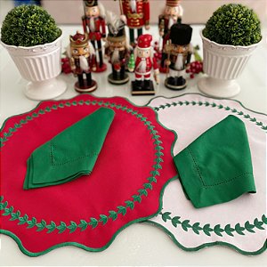 Jogo Americano Natal Folhas