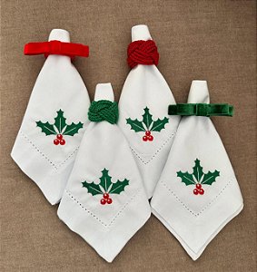 Guardanapo cereja natalina