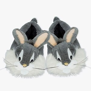 Pantufa Unissex Perna Longa 10071586 Sapato de Pelo Frio Chinelo de Quarto Looney Tunes Conforto Fofinho Quentinho Infantil Adulto Presente