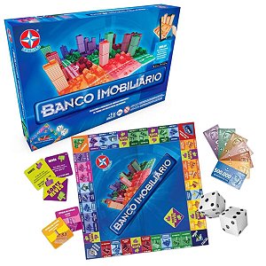 Jogo Banco Imobiliario Grande Investimentos Negócios Tabuleiro Educativo Interativo