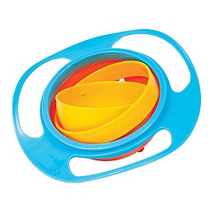 Prato Magico Giro BOWL Azul 360° Buba  Alimentação Comida Bebe Criança Alimentar