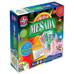 Jogo da Mesada Estrela Tabuleiro Infantil Finanças Aprendizado Educativo Didatico