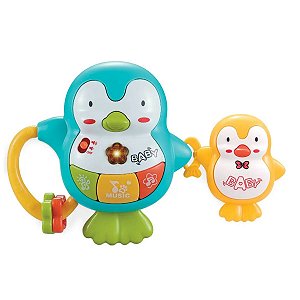 Pinguins PLIN PLIN Brinquedo Infantil 1 Infancia Bebe Musical LUZ e Som