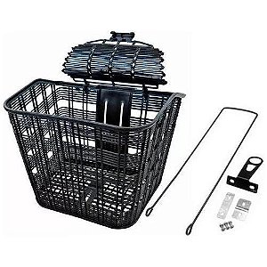 Cesta Plástica com Tampa Flexivel