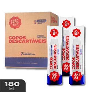 Copo Descartavel Reforçado 180ml 1000 Unidades