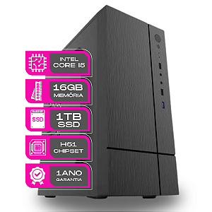 Computador Cpu Core i5 16gb 1tb ssd sata Kit teclado e mouse - PC Master