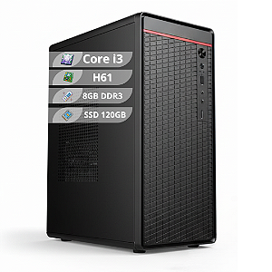 Computador PC Master Cpu Core i3 16gb 120gb ssd sata Kit teclado e mouse