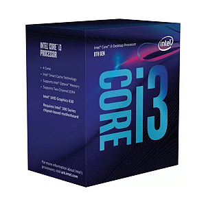 Processador Intel Core i3-8300 Coffee Lake Quad-Core 3.7GHz LGA 1151 62W Desktop, 8MB Cache, Intel UHD Graphics 630.