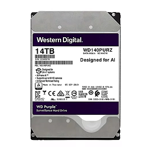 Western Digital Hard Disk WD Purple Surveillance de 14TB 7200 RPM SATA 6.0Gb/s 3.5“