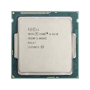 Processador Intel Core i3-4130 de 2 núcleos e 3.4GHz de frequência com gráfica integrada