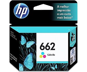 Cartucho de Tinta HP 662 Colorido Original (CZ104AD)