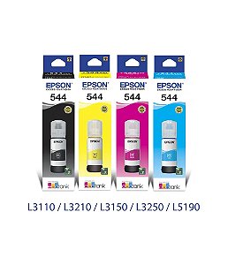 Refil de Tinta Epson T544 -L3150 L3110 L5190 L3250 L3210 5190 3150 3110