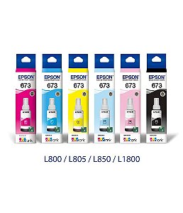 Tinta Epson T673 | L800 L810 L805 L1800 L850 | ORIGINAL 70ML
