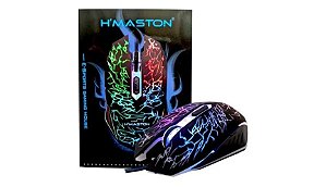 Mouse Gamer X5 Hmaston 3200 Dpi Alta Precisão 6 Botões Rgb Lehmox