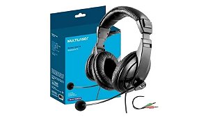 Fone de Ouvido Headset com Microfone com Plug P2 Giant Profissional Preto Multilaser - PH049-SINOP-03