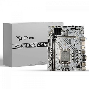 Placa Mãe Duex DX-H610ZG M2, White, Chipset H610, Intel LGA 1700, MATX, DDR4
