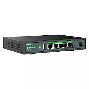 Roteador de Acesso 5 Portas Gigabit Ethernet R3005G Intelbras