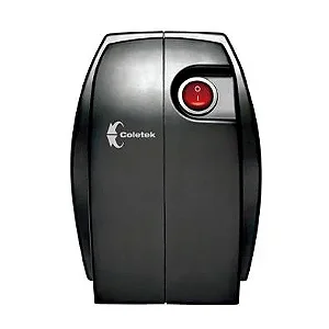 Estabilizador Coletek ES-300VA, Entrada Bivolt Manual, Saída 115V, 4 Tomadas, Preto - ES-300VA-BM
