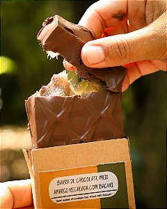 Barra de Chocolate Meio Amargo recheada com Bacuri - 170g