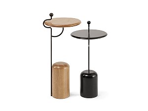 CONJUNTO MESA LATERAL ÓRBITA 63 E 68 CM - CORBELLI