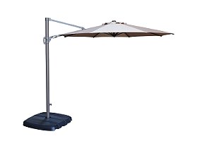 OMBRELONE LATERAL SUMMER 2,50 CHAMP/BEGE + BASE DESMONTÁVEL CHAMP - WUPA