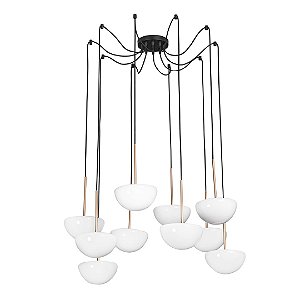 CASCATA COGUMELO 10 LÂMPADAS - MADRELUSTRE
