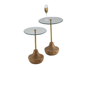 MESA DE APOIO BALI GLASS - MERIDIANO