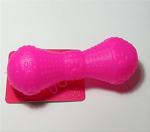 BRINQUEDO HALTERE DE VINIL  ROSA