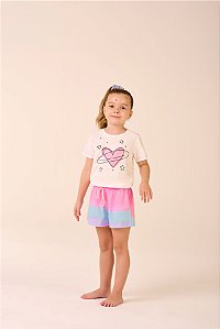 SHORT DOLL INFANTIL MANGA CURTA