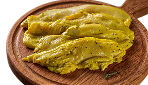 FILÉ DE SOBRECOXA COM MOSTARDA E MEL