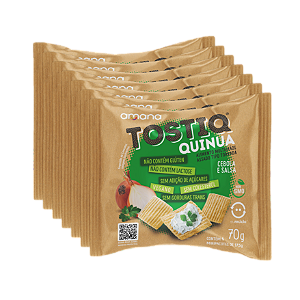 TOSTIQ QUINUA CEBOLA E SALSA ZERO AÇÚCAR PACK C/ 7
