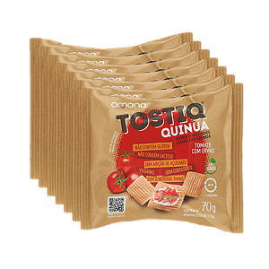 TOSTIQ QUINUA TOMATE COM ERVAS ZERO AÇÚCAR PACK C/ 7