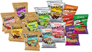 AMANA LANCHEIRA PRÁTICA - DEGUSTAÇÃO 22 UNIDADES - 10 SNACKS RECHEADOS C/ AÇÚCAR DEMERARA + 8 SNACKS RECHEADOS ZERO + 4 AMANITOS