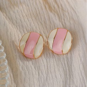 Brinco redondo Morango com Baunilha