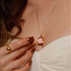 Colar Sorvete de Morango