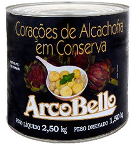 Coração de Alcachofra Inteiro Lata 2,5 kg - ArcoBello