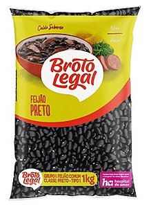 Feijão Preto Pacote 1 kg - Broto Legal