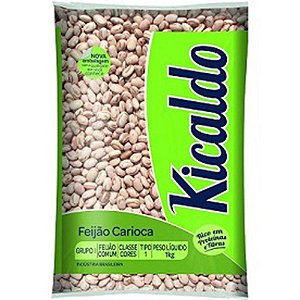 Feijão Carioca Pacote 1 kg - Kicaldo