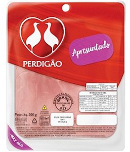 Apresuntado Cozido Fatiado por kg - Pacote 200 g - Perdigão